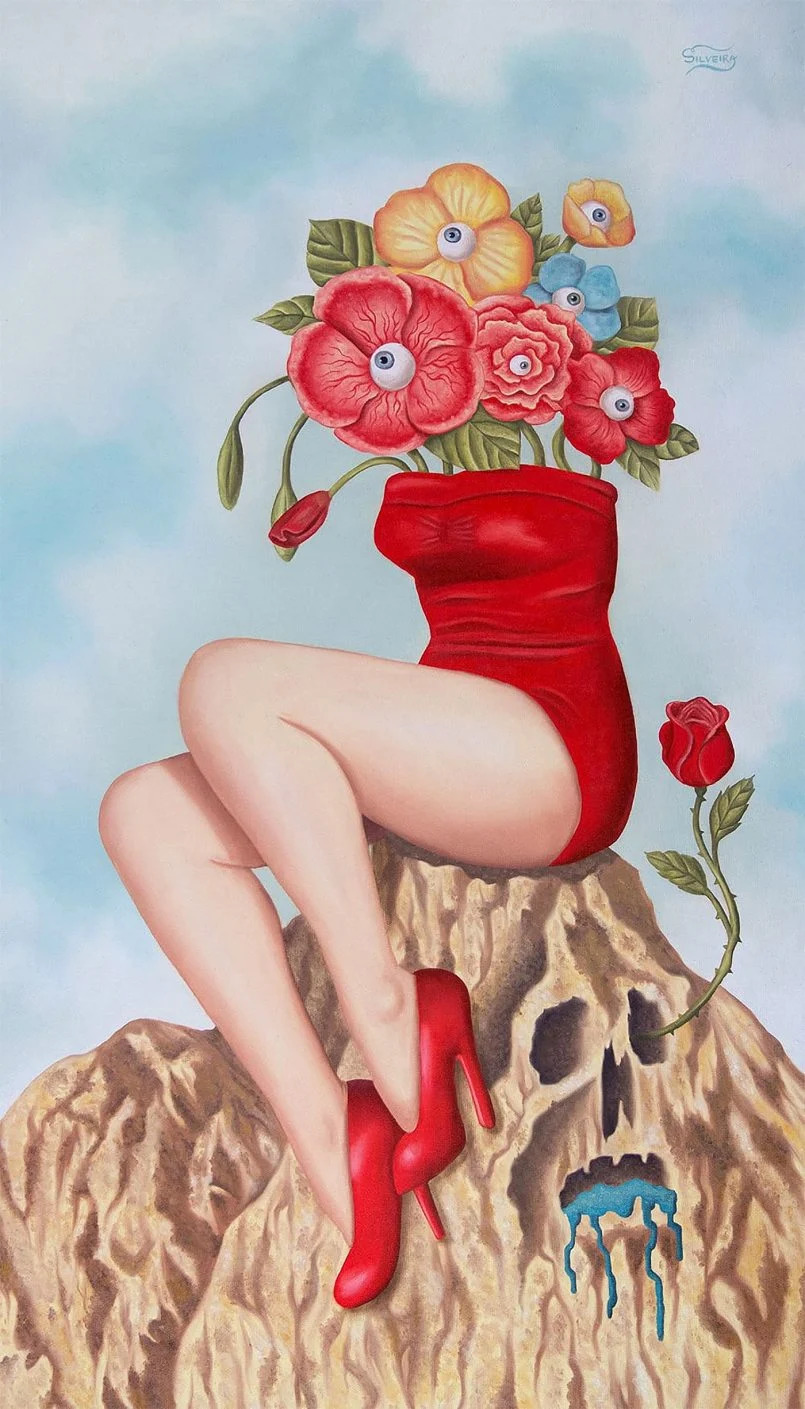 Surrealist Portrait Paintings Blending Human Heads With Nature Elements By Rafael Silveira 13