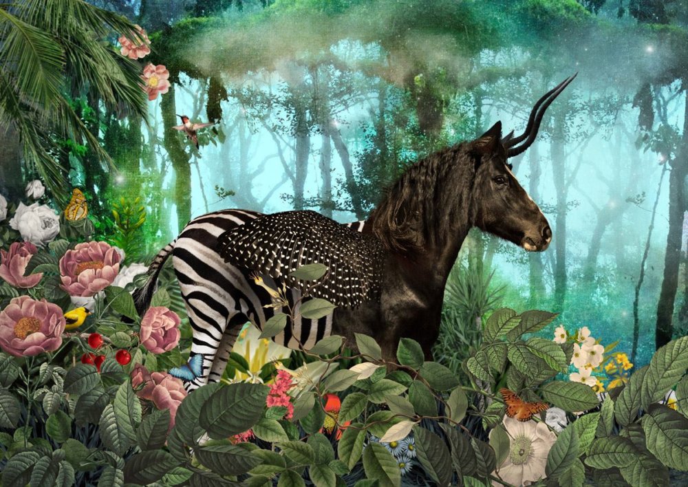 The Day I Visited Eden Gorgeous Collages Of Cross Breed Creatures By Andre Sanchez 2