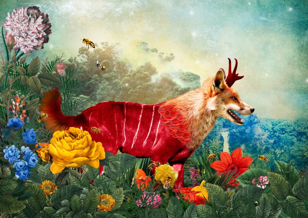 The Day I Visited Eden Gorgeous Collages Of Cross Breed Creatures By Andre Sanchez 6