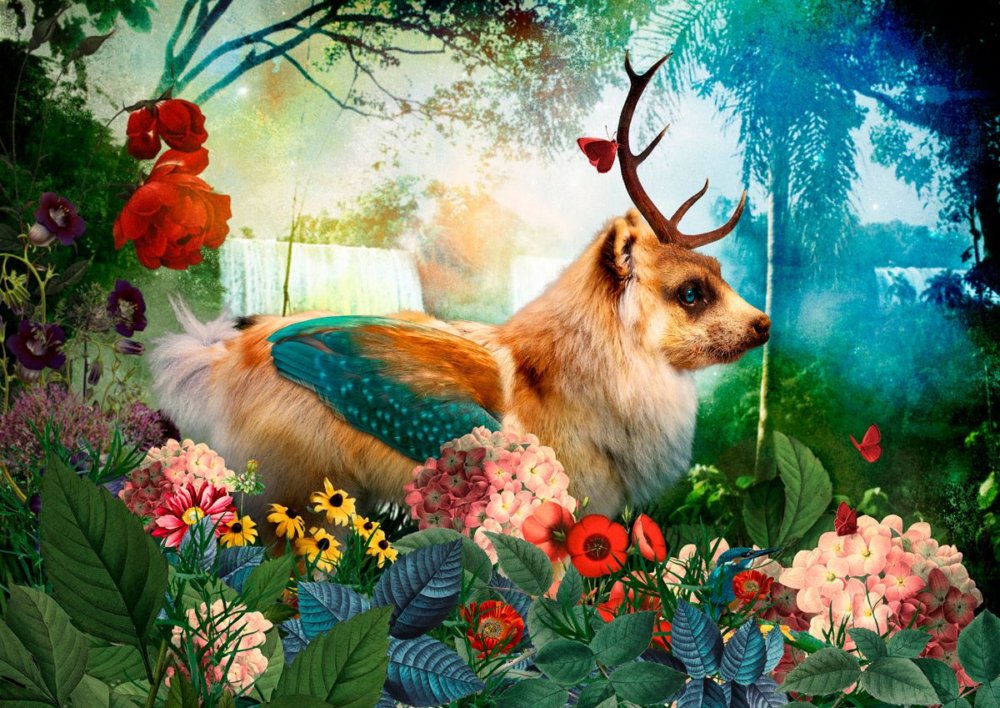 The Day I Visited Eden Gorgeous Collages Of Cross Breed Creatures By Andre Sanchez 8