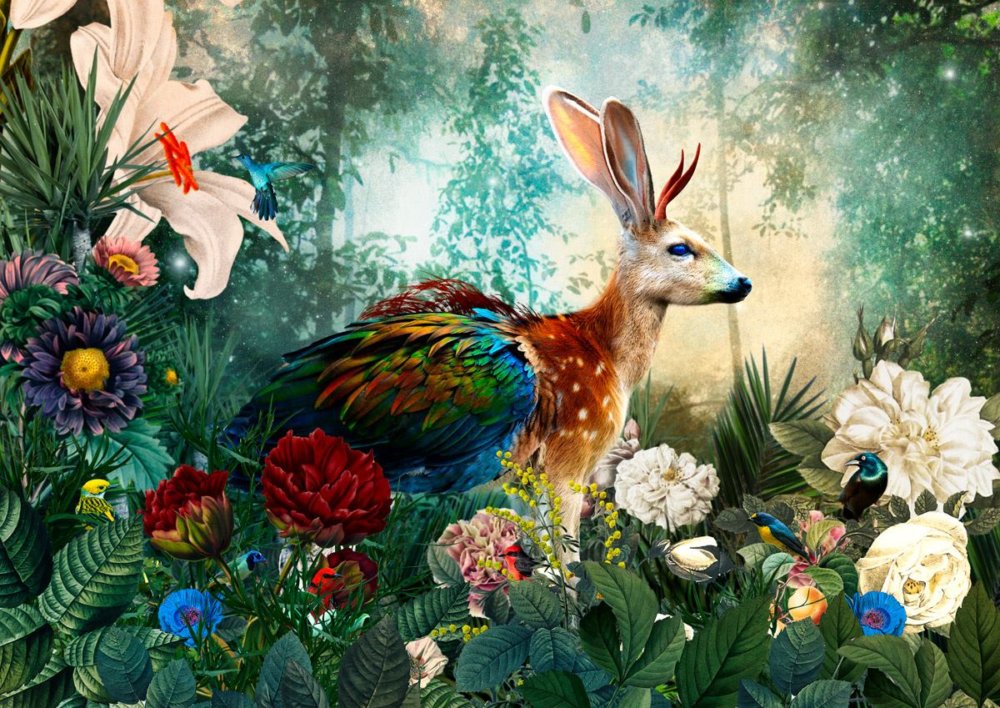 The Day I Visited Eden Gorgeous Collages Of Cross Breed Creatures By Andre Sanchez 9