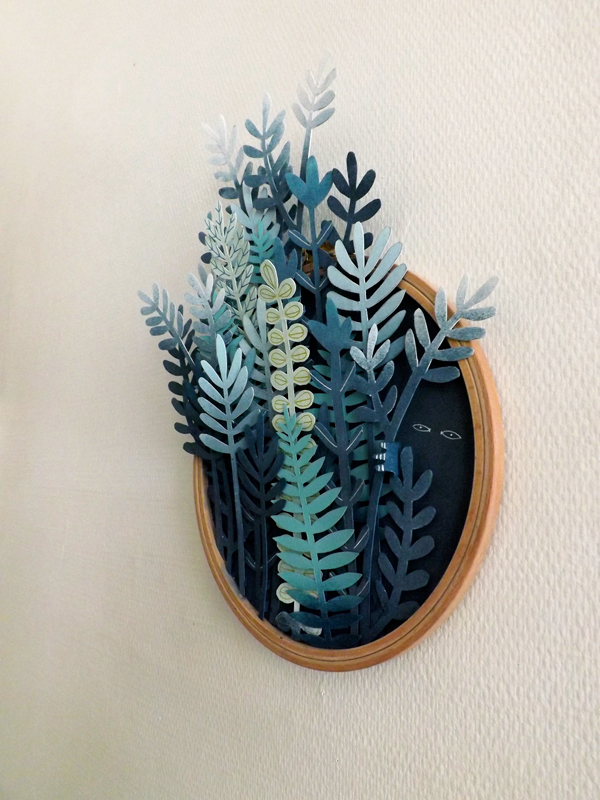 Vegetal Gradiant A Gradient Plant Paper Cut Sculpture By Sonia Poli 4