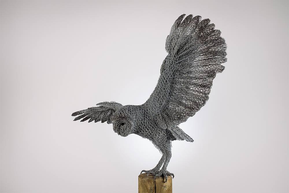 Animal Galvanized Wire Mesh Sculptures By Kendra Haste 11