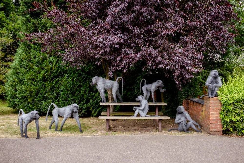 Animal Galvanized Wire Mesh Sculptures By Kendra Haste 12