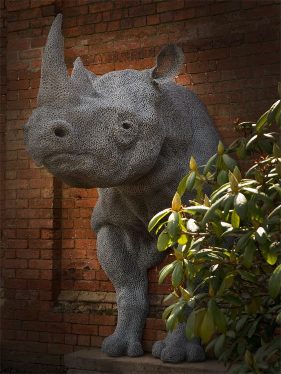 Animal Galvanized Wire Mesh Sculptures By Kendra Haste 13