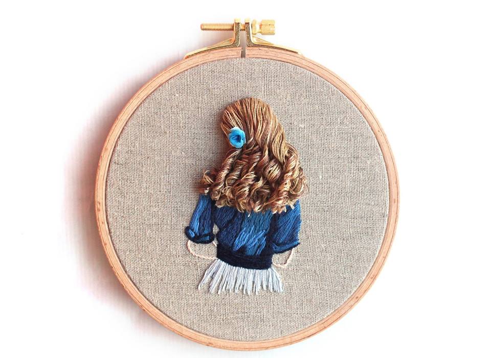 Beautiful Hair Embroidery Art By Bernita Broderie 1