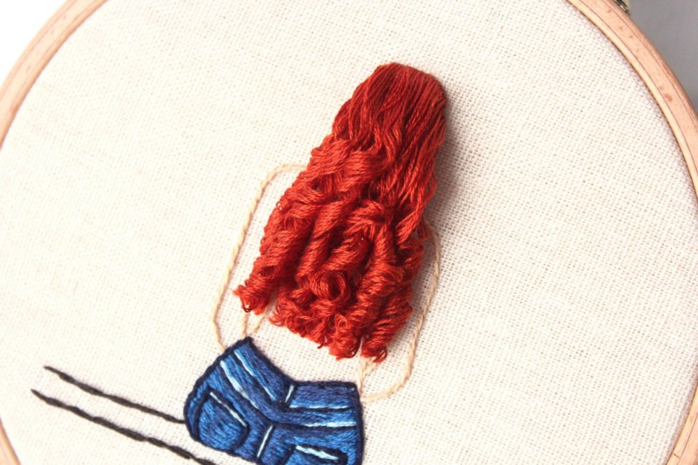 Beautiful Hair Embroidery Art By Bernita Broderie 4