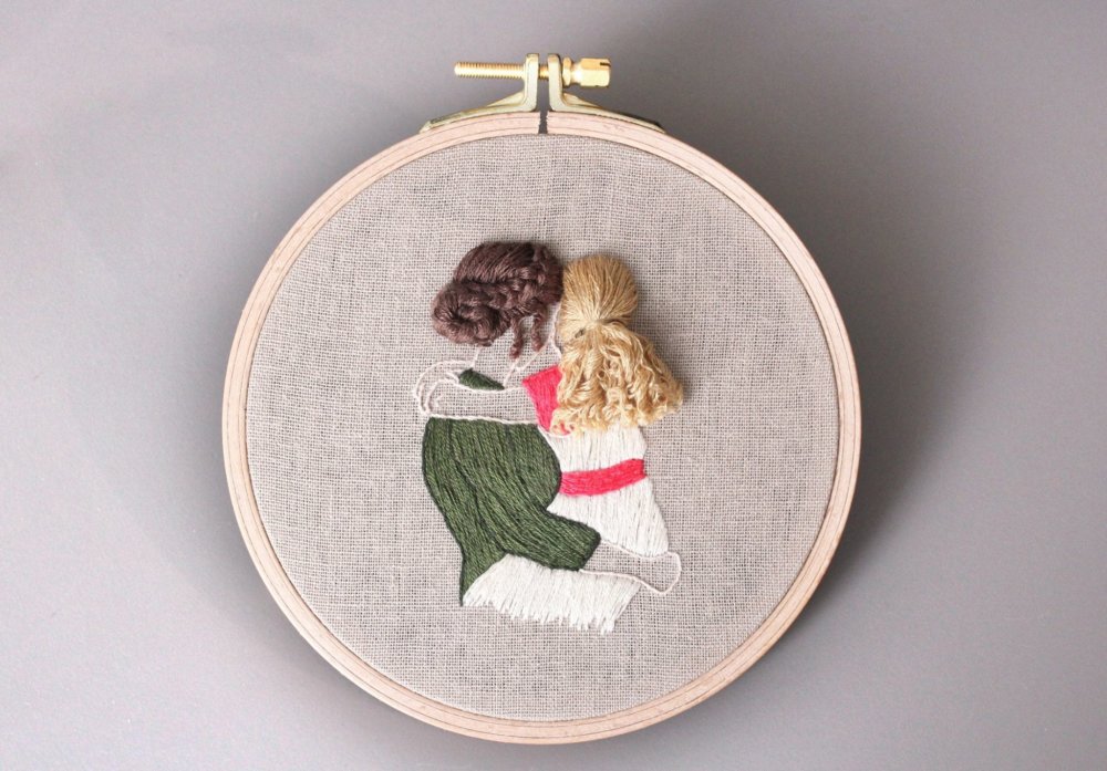 Beautiful Hair Embroidery Art By Bernita Broderie 6