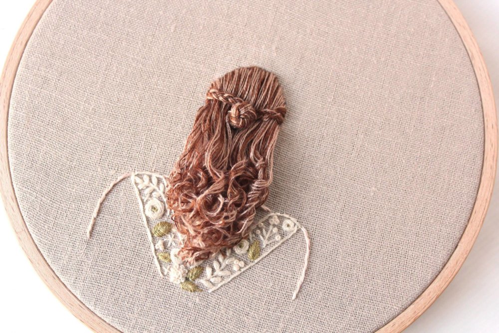 Beautiful Hair Embroidery Art By Bernita Broderie 9