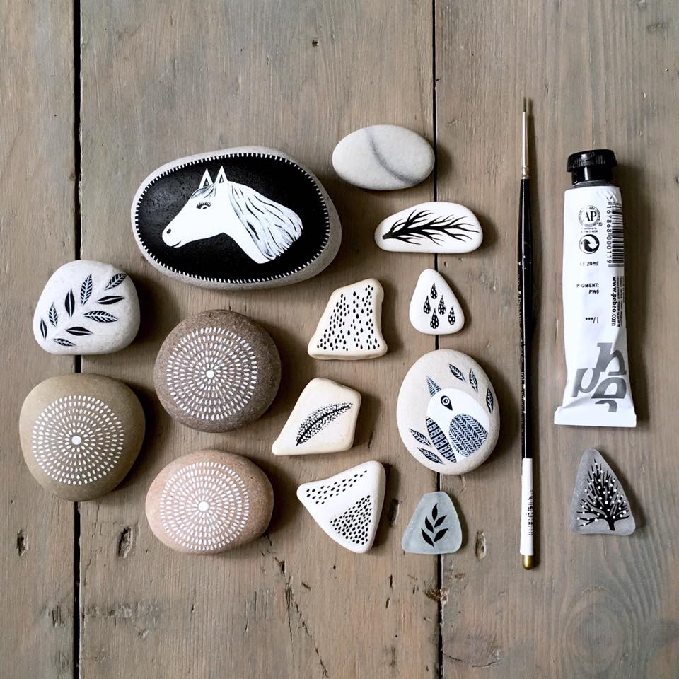 Beautifully Illustrated Beach Pebbles And Glass By Natasha Newton 10