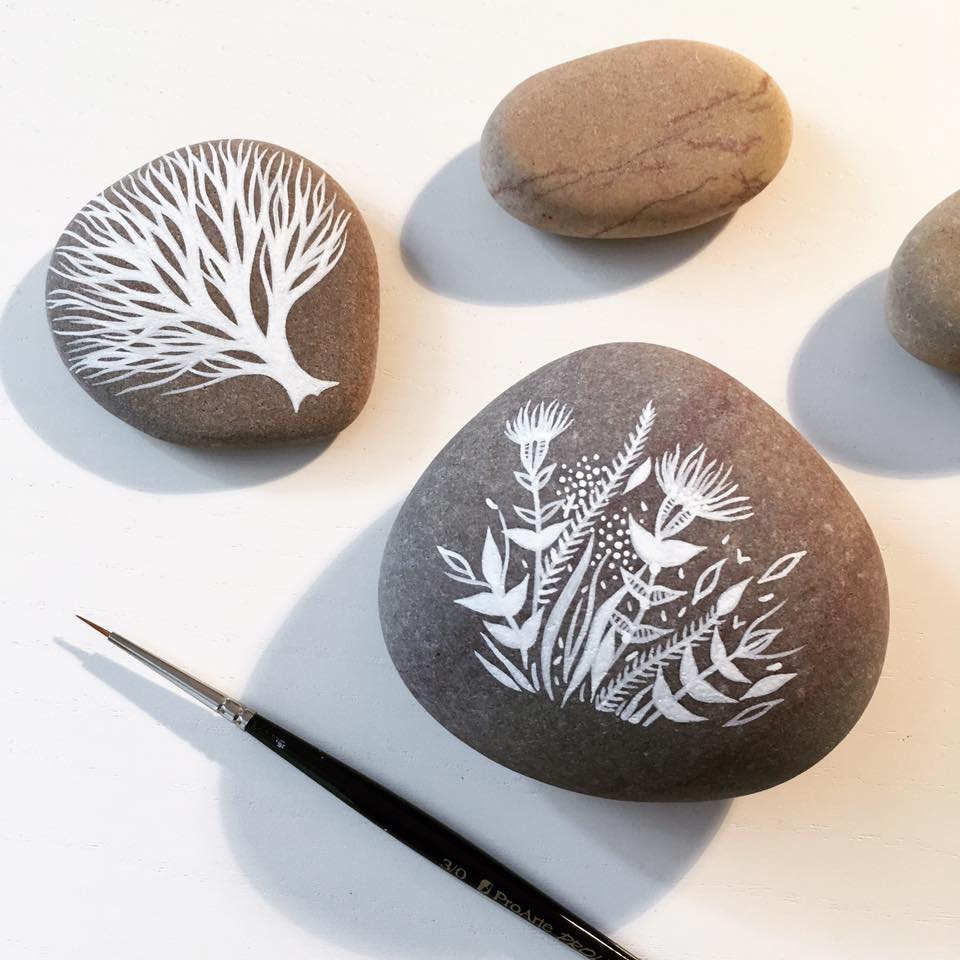 Beautifully Illustrated Beach Pebbles And Glass By Natasha Newton 11