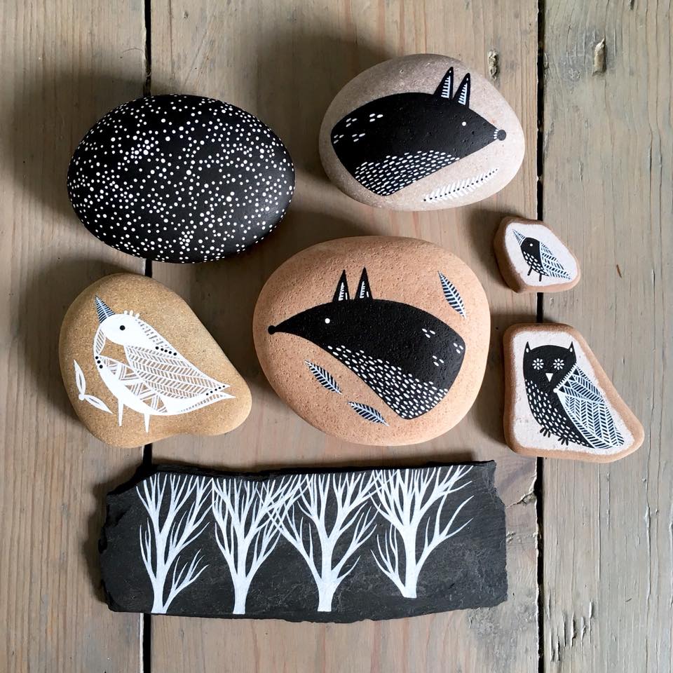 Beautifully Illustrated Beach Pebbles And Glass By Natasha Newton 2