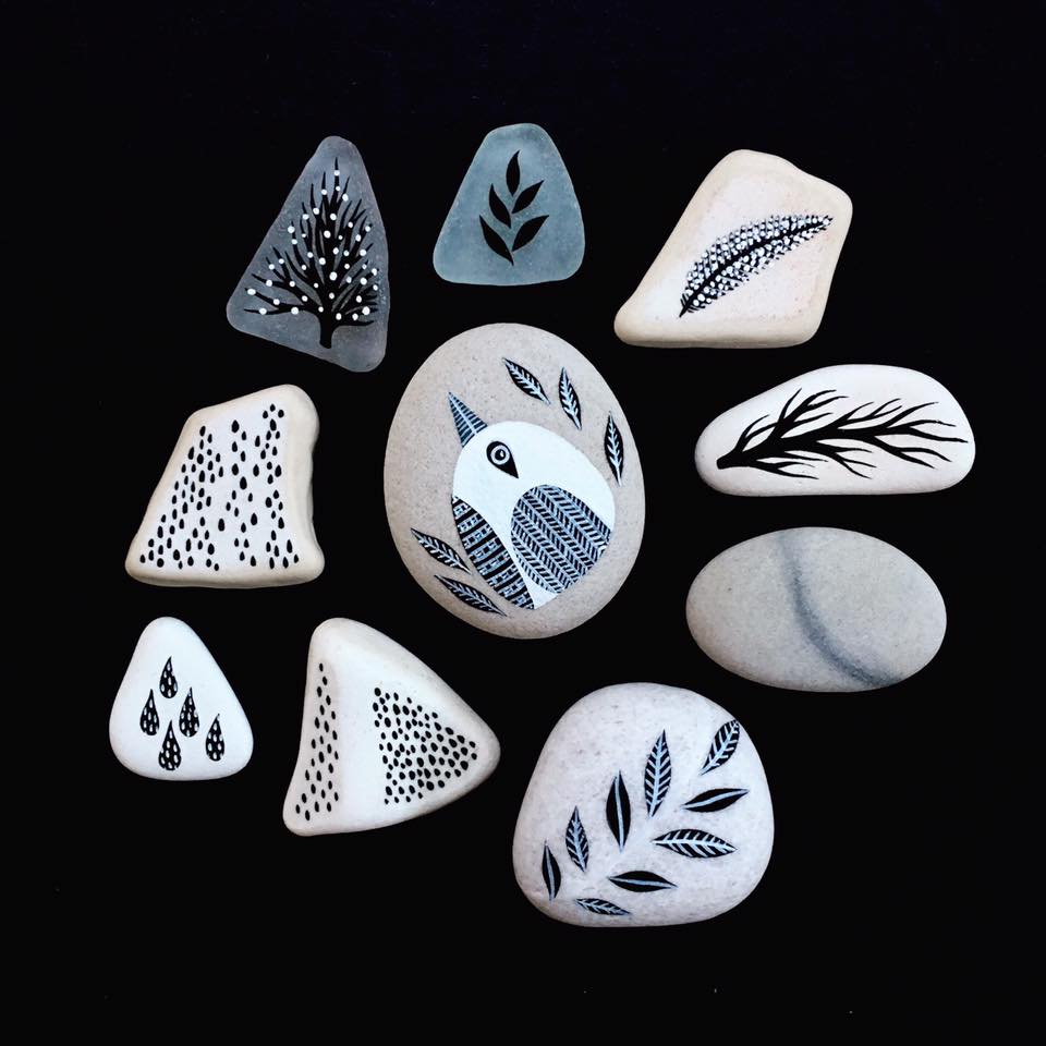 Beautifully Illustrated Beach Pebbles And Glass By Natasha Newton 9