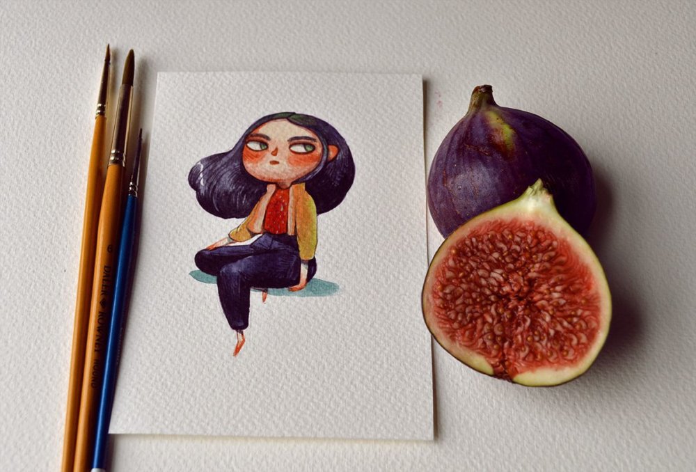 Fruits And Vegetables Turned Into Gorgeous Characters By Marija Tiurina 6