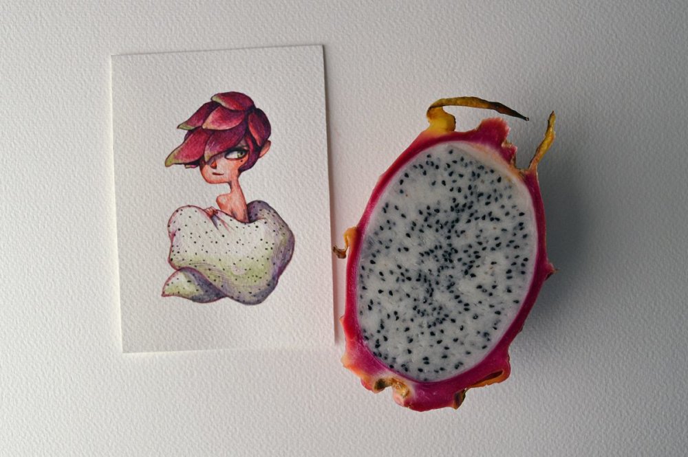 Fruits And Vegetables Turned Into Gorgeous Characters By Marija Tiurina 8