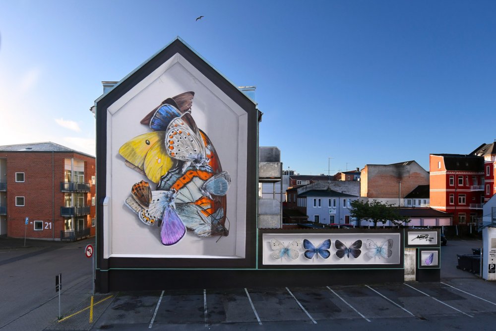 Giant 3d Photo Realistic Murals Of Butterflies By Mantra 7