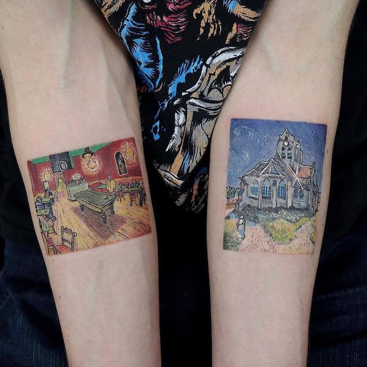 Great Painters Masterpieces Turned Into Amazing Tattoos By Eva Karabudak 9