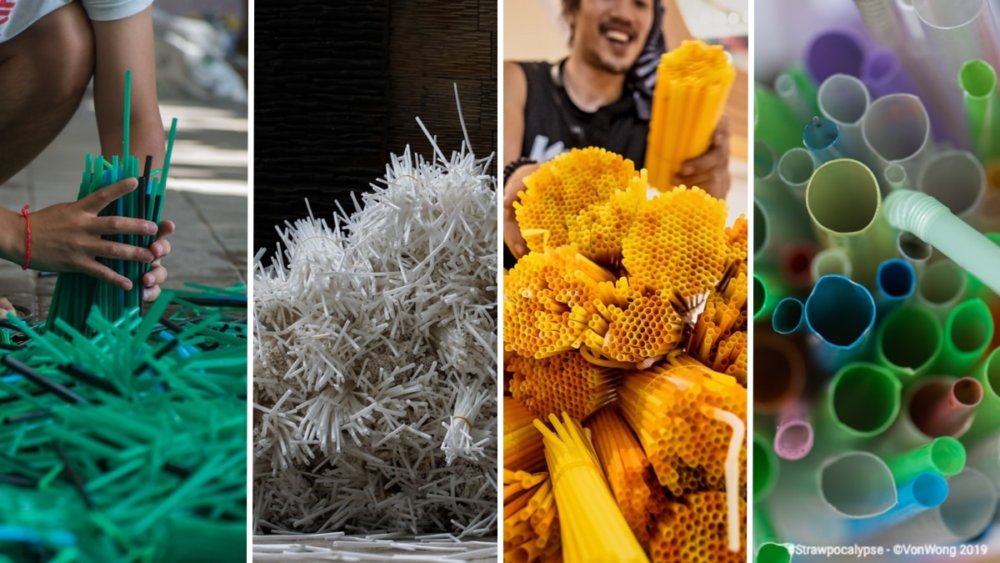 Huge Wave Sculptures Made Of Thousands Of Discarded Straws By Von Wong 02