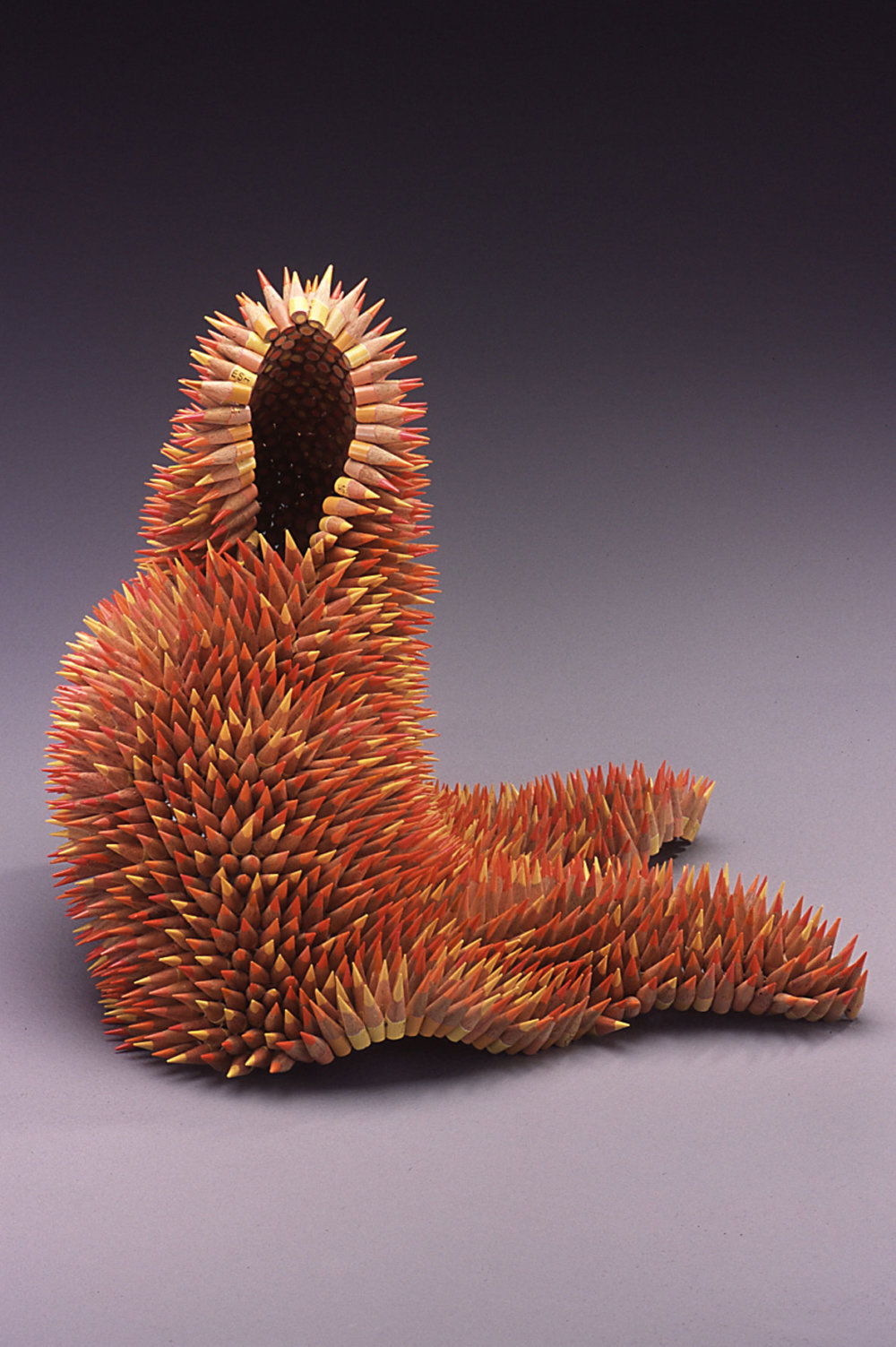 Kinesthetic Sculptures Made Out Of Colored Pencils By Jennifer Maestre 11