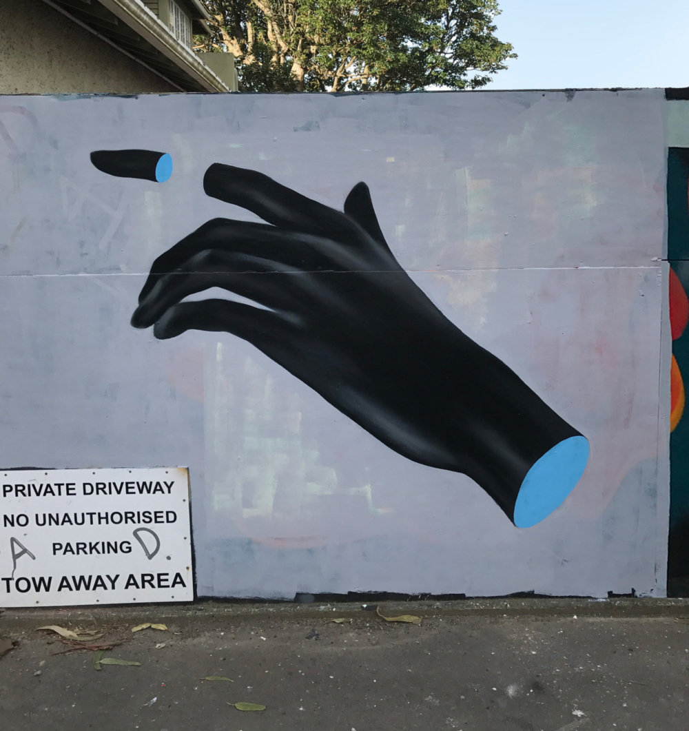 Murals Of Monochromatic Figures Pouring Colorful Fluids By Gina Kiel 6