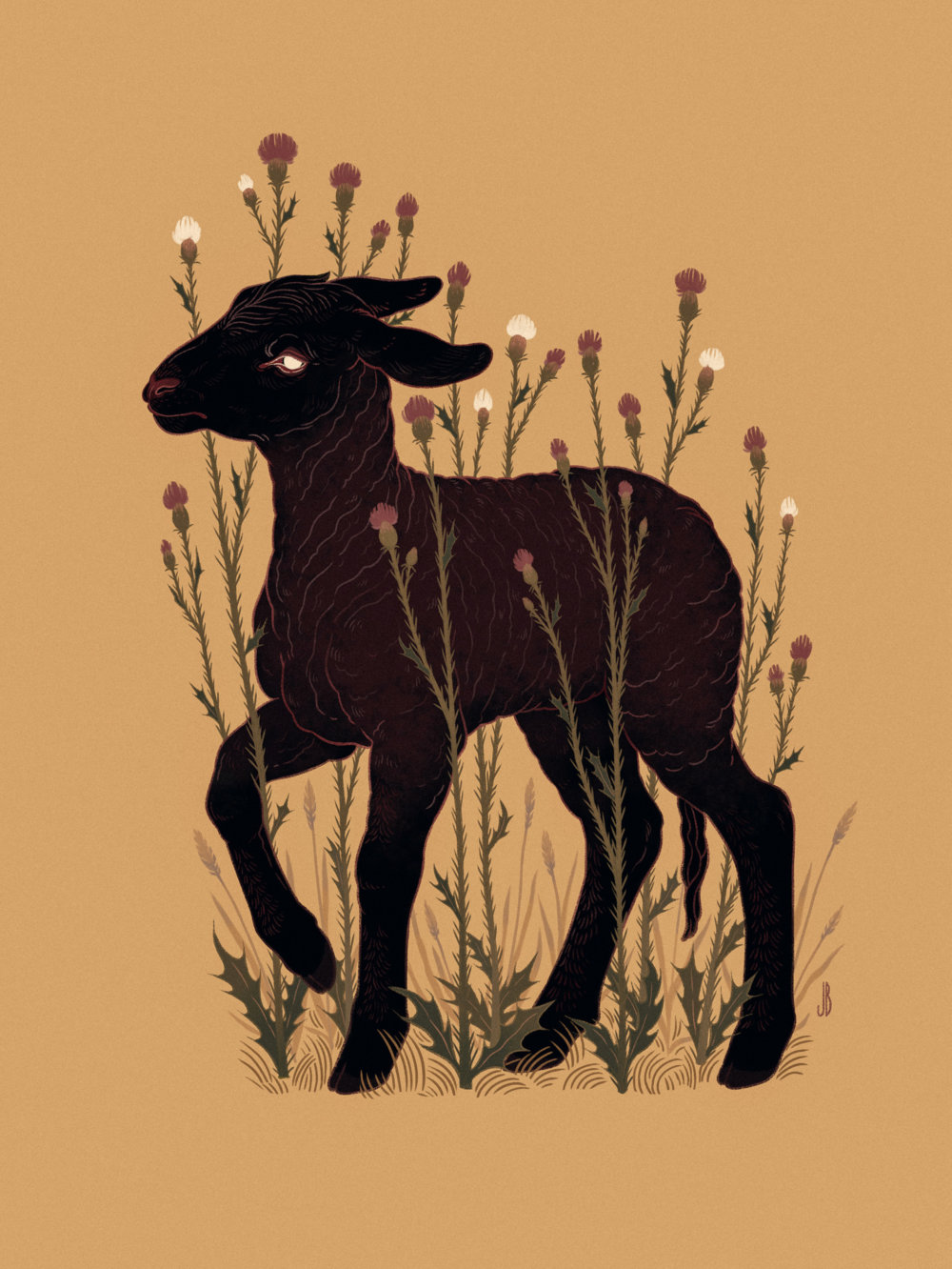 Mysterious And Shadowy Animal Illustrations By Jenna Barton 6