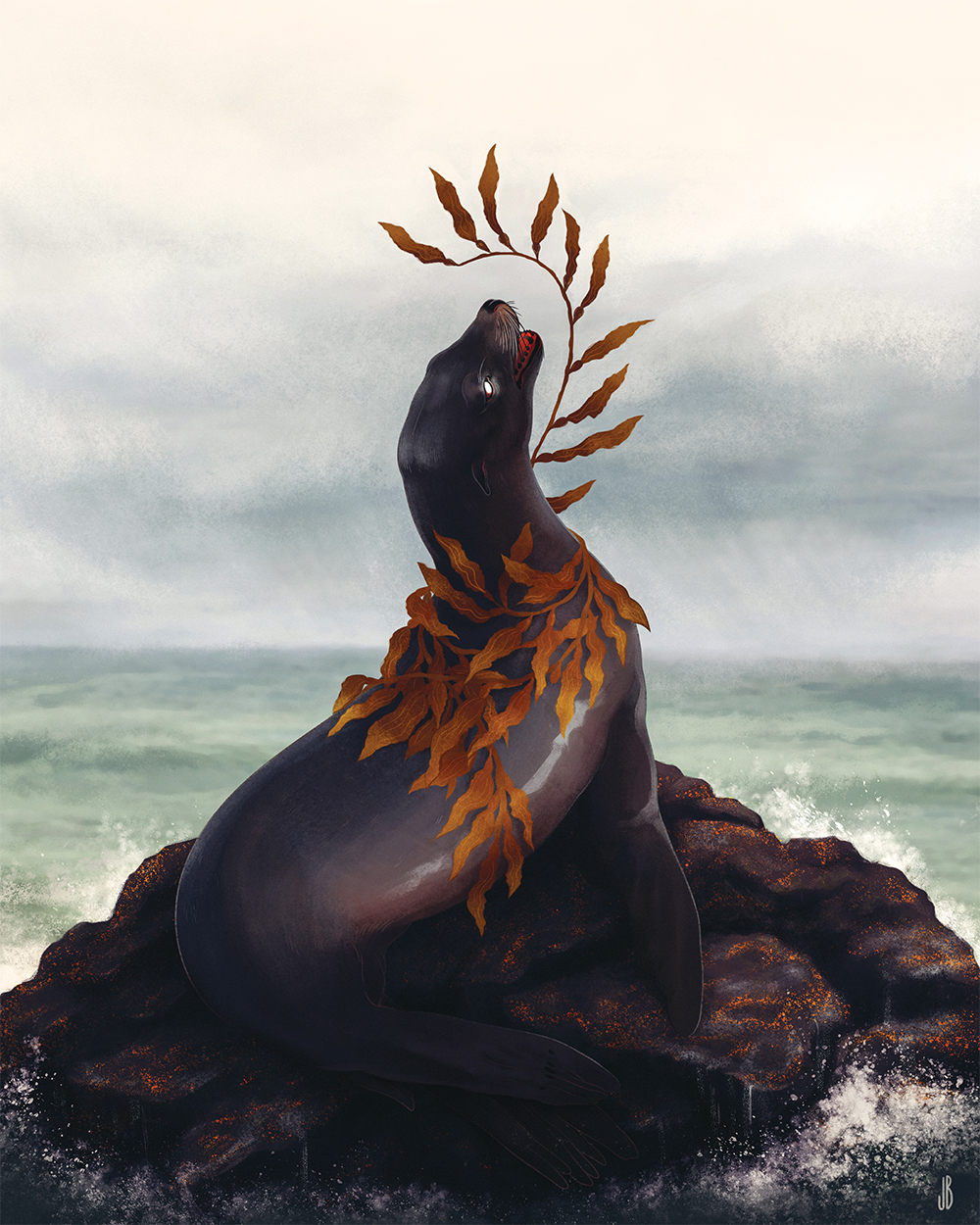 Mysterious And Shadowy Animal Illustrations By Jenna Barton 8