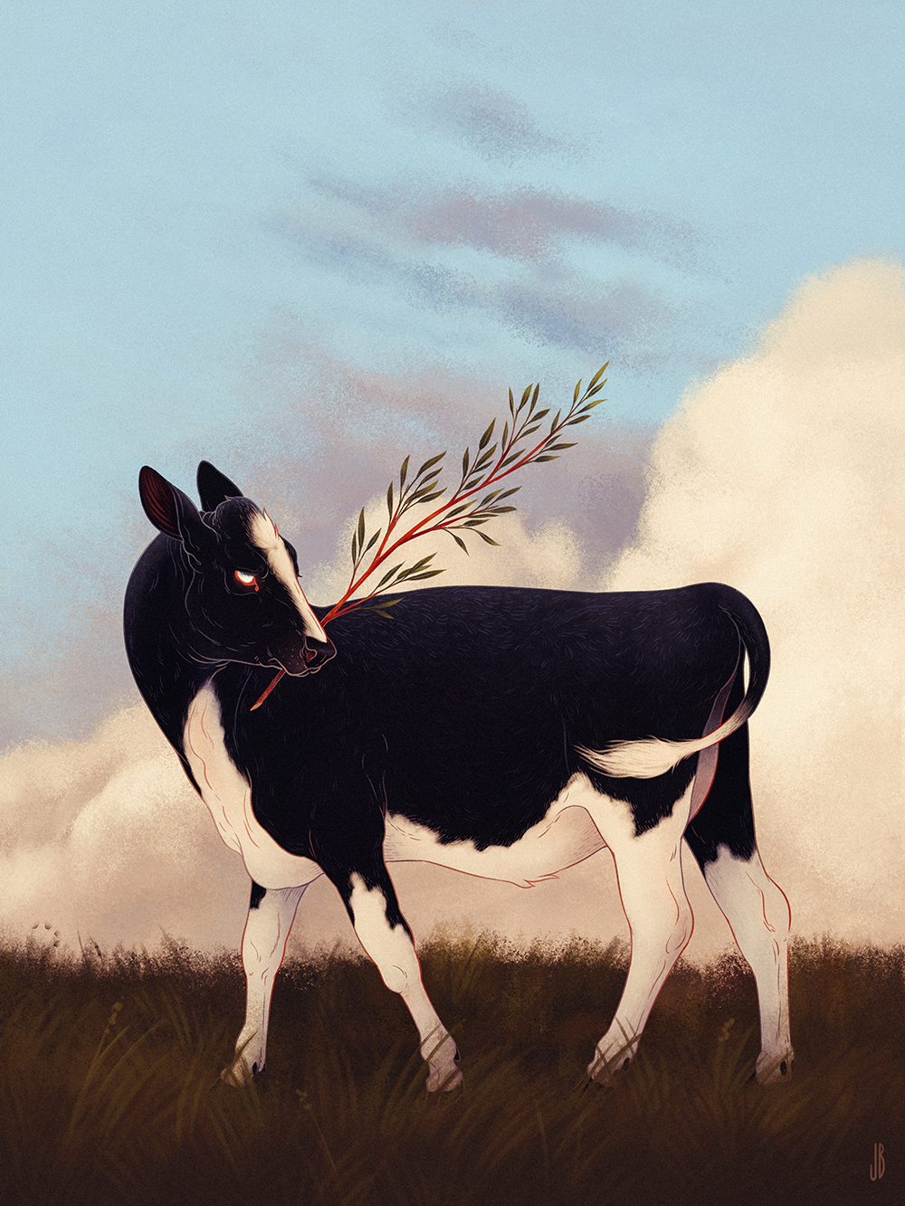 Mysterious And Shadowy Animal Illustrations By Jenna Barton 9