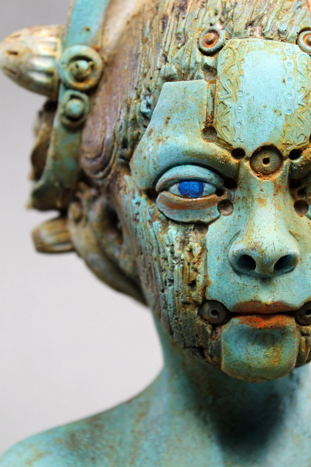 Relics Of The Future Futuristic Steampunk Resin Sculptures By Tomas Barcelo 4