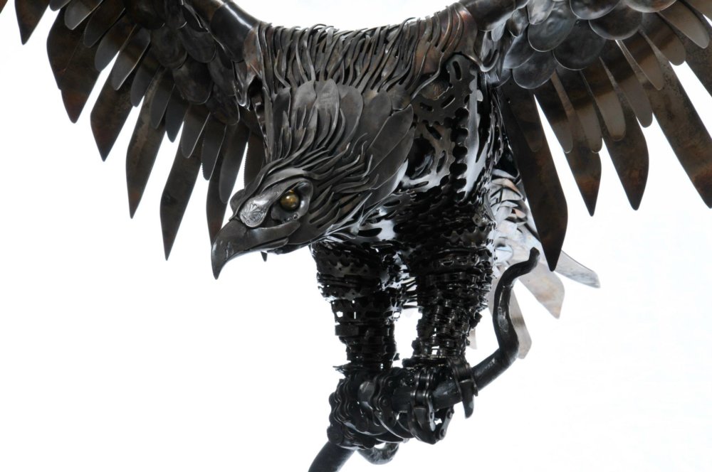 Striking Animal Scrap Metal Sculptures By Alan Williams 14