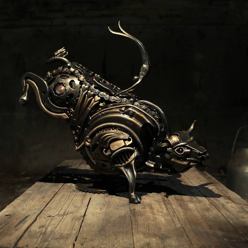 Striking Animal Scrap Metal Sculptures By Alan Williams 2