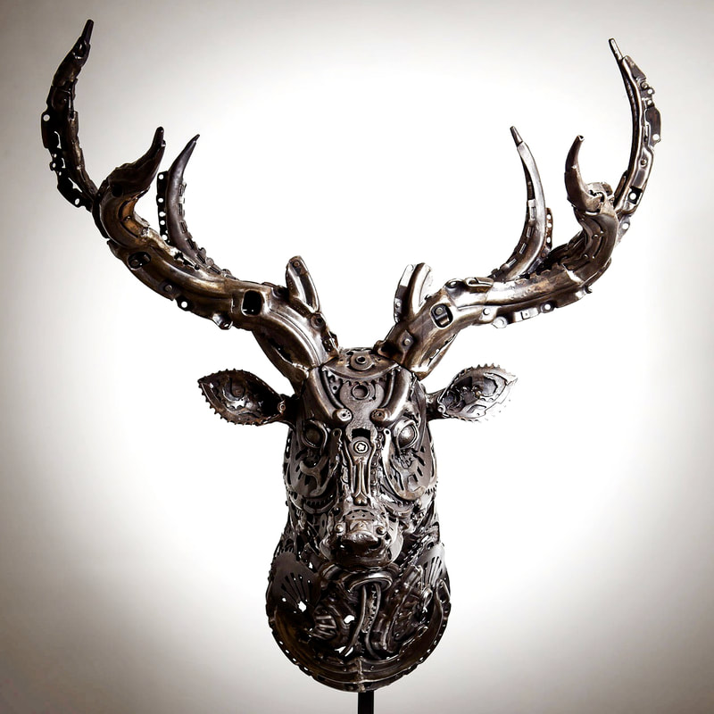 Striking Animal Scrap Metal Sculptures By Alan Williams 7