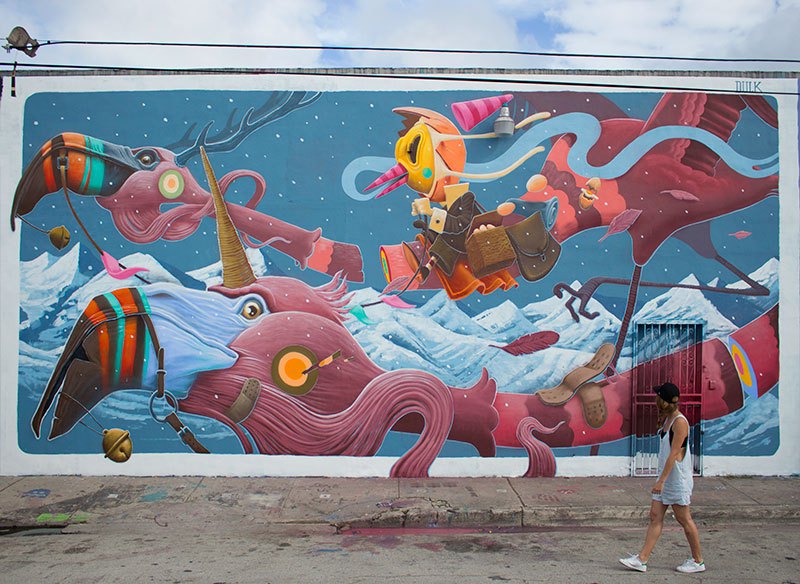 Surrealist Animal Murals And Illustrations In Vivid Colors By Dulk 12