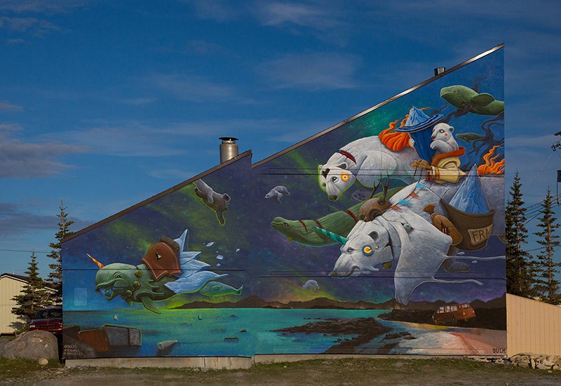 Surrealist Animal Murals And Illustrations In Vivid Colors By Dulk 3