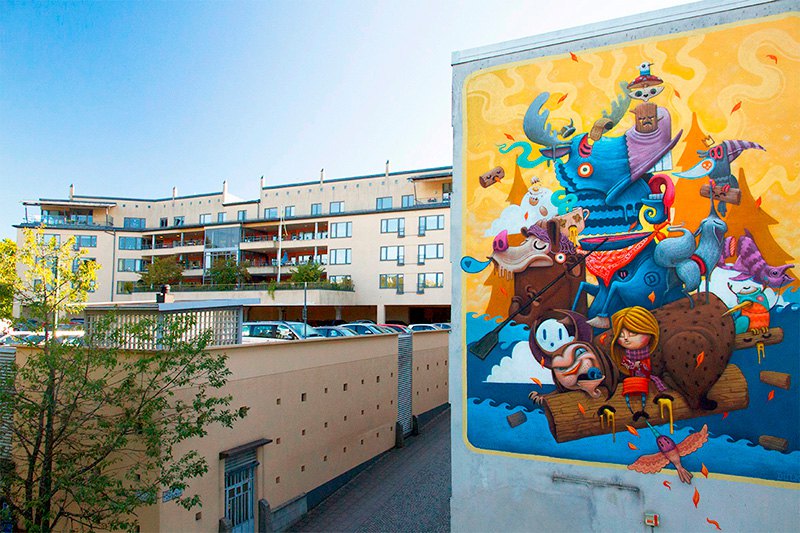 Surrealist Animal Murals And Illustrations In Vivid Colors By Dulk 5