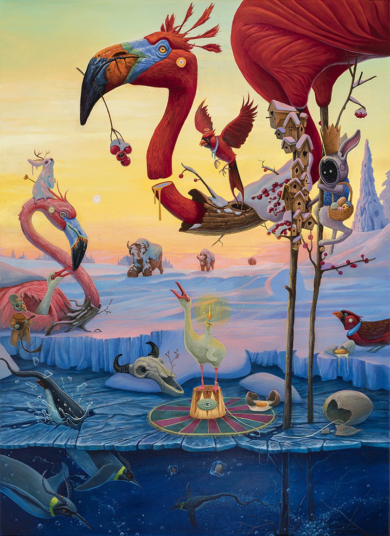 Surrealist Animal Murals And Illustrations In Vivid Colors By Dulk 7