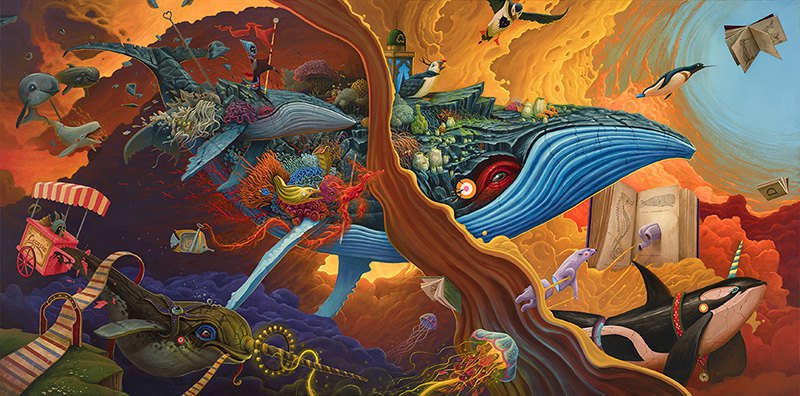 Surrealist Animal Murals And Illustrations In Vivid Colors By Dulk 8