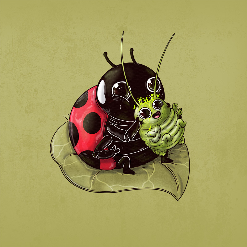 Adorable Circle Of Life Lovely And Disturbing Wild Animal Illustrations By Alex Solis 10