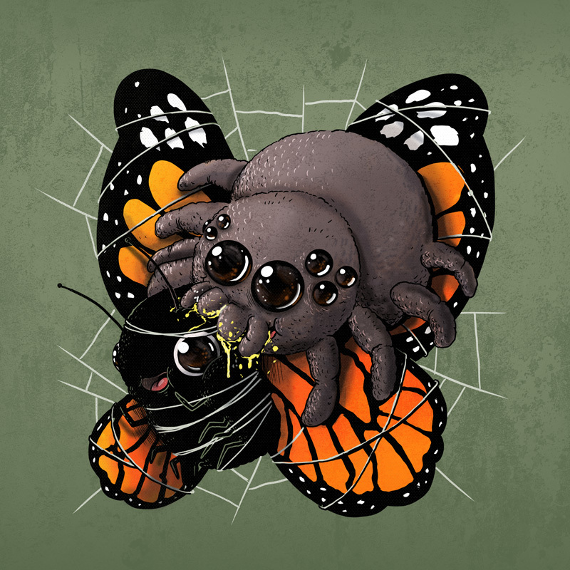 Adorable Circle Of Life Lovely And Disturbing Wild Animal Illustrations By Alex Solis 6