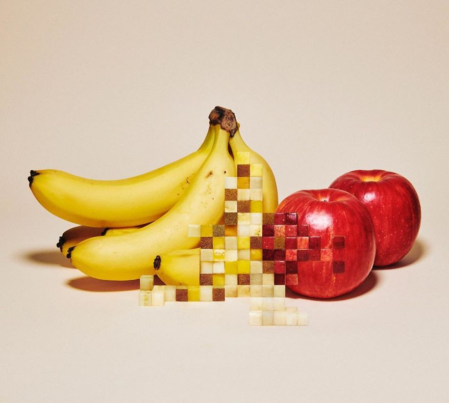 Amazing Pixelated Food Sculptures By Yuni Yoshida 1