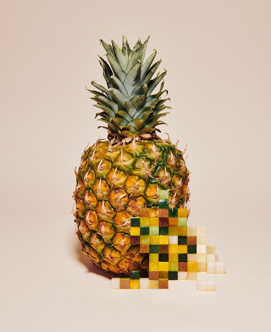 Amazing Pixelated Food Sculptures By Yuni Yoshida 2