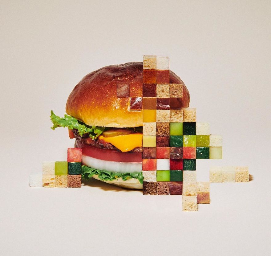 Amazing Pixelated Food Sculptures By Yuni Yoshida 4