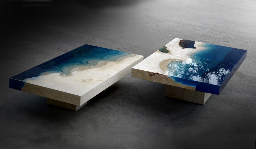 Astonishing Ocean Themed Tables By Alexandre Chapelin 4