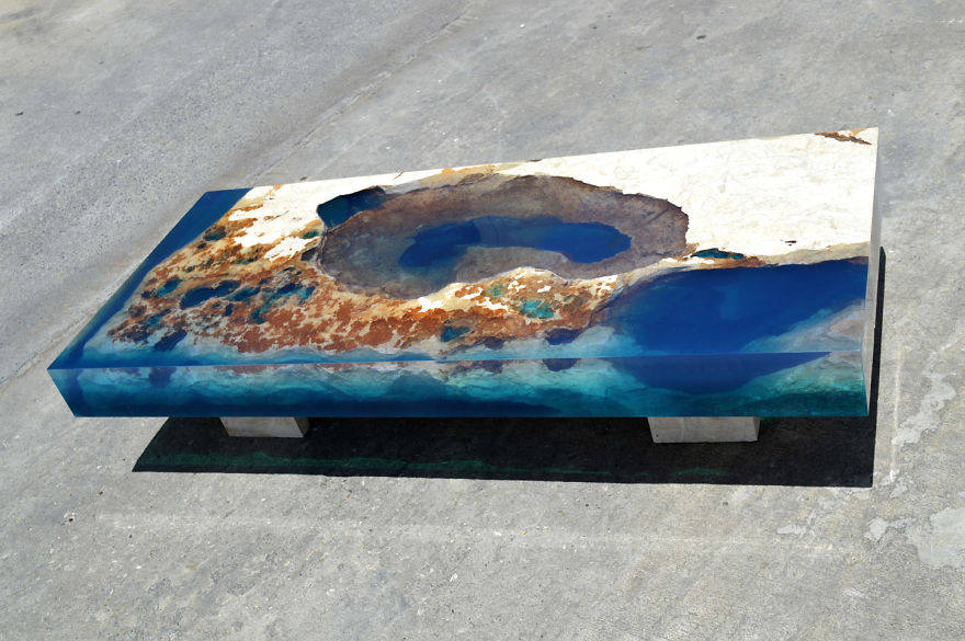 Astonishing Ocean Themed Tables By Alexandre Chapelin 8