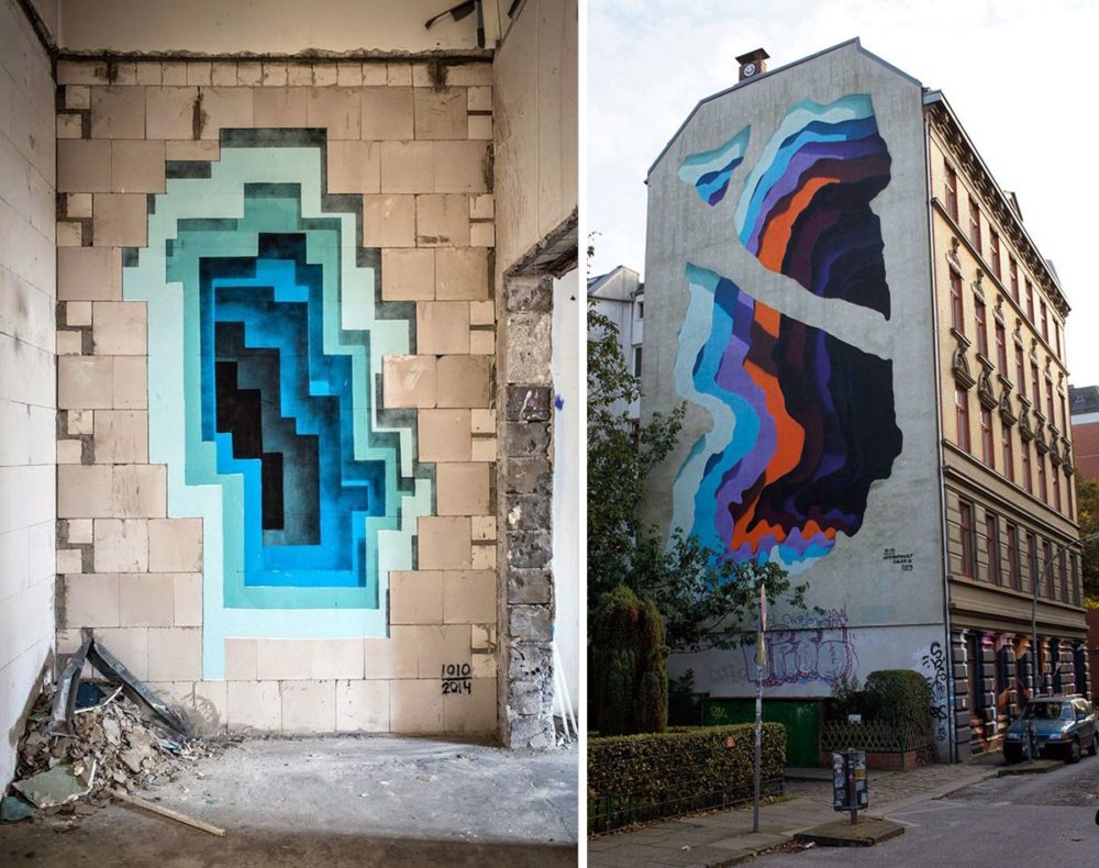 Colorful Gateways Impressive Three Dimensional Murals By 1010 9