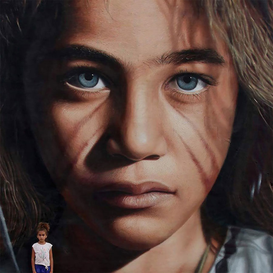 Large Scale Hyper Realistic Portrait Murals By Jorit Agoch 2