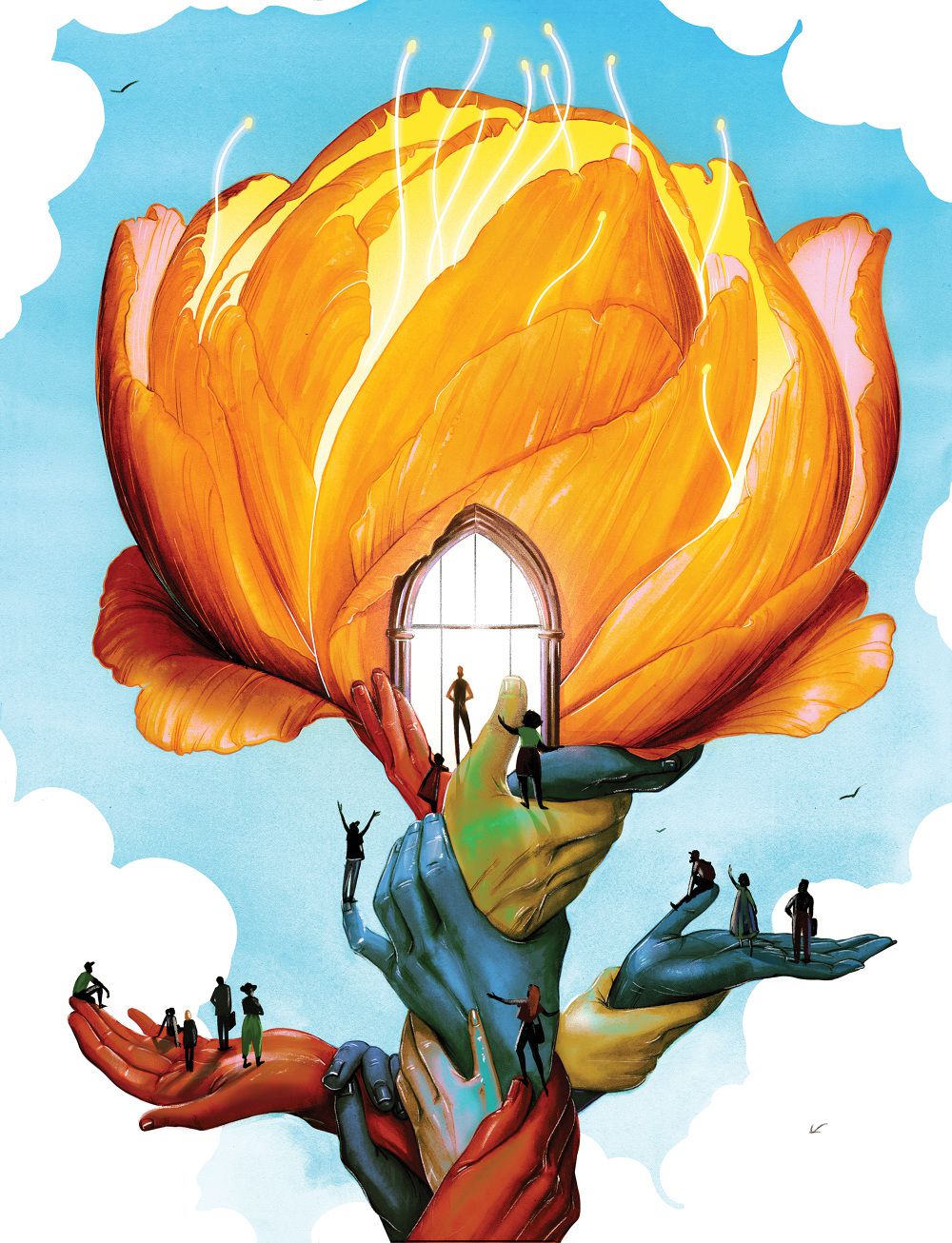 Light And Shadow Fascinating Editorial Illustrations By Zoe Van Dijk 8