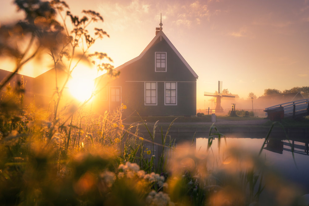 Magic Windmills Enchanting Dutch Landscapes In The Fog By Albert Dros 8