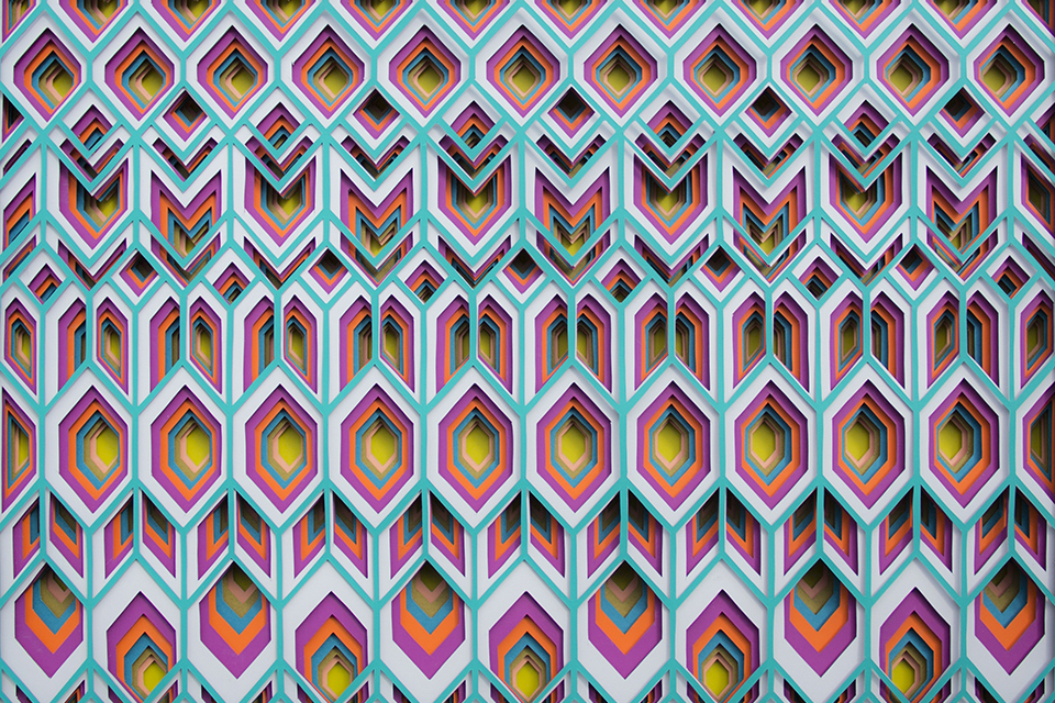 Multicolored 3d Paper Patterns By Maud Vantours 3