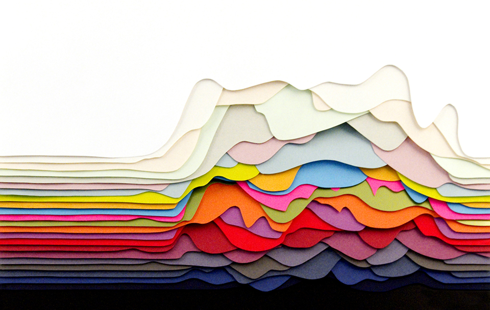 Multicolored 3d Paper Patterns By Maud Vantours 5