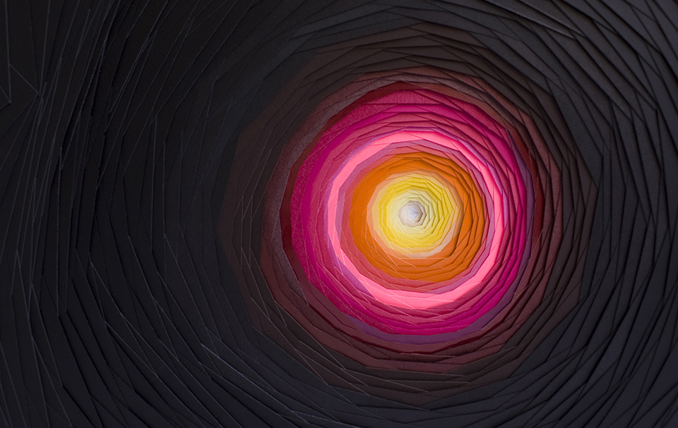 Multicolored 3d Paper Patterns By Maud Vantours 7